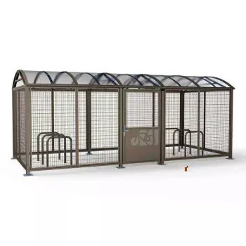 Wiata rowerowa łukowa zamykana