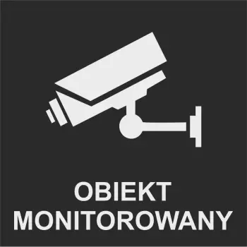 piktogram na drzwi obiekt monitorowany