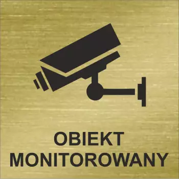 piktogram na drzwi obiekt monitorowany