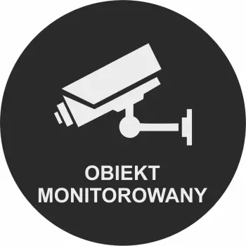 piktogram na drzwi obiekt monitorowany