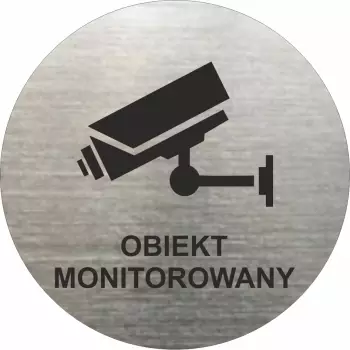 piktogram na drzwi obiekt monitorowany