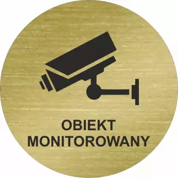 piktogram na drzwi obiekt monitorowany