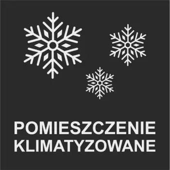 piktogram na drzwi Pomieszczenie klimatyzowane