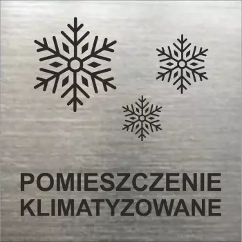 piktogram na drzwi Pomieszczenie klimatyzowane