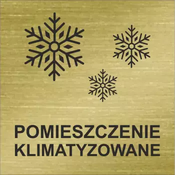 piktogram na drzwi Pomieszczenie klimatyzowane
