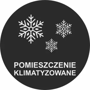 piktogram na drzwi Pomieszczenie klimatyzowane