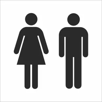Piktogram toaleta koedukacyjna