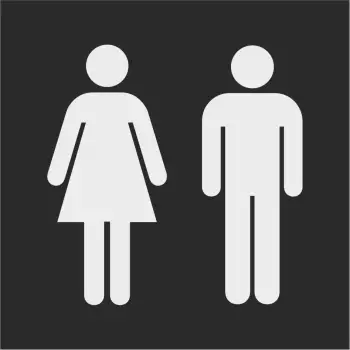 Piktogram toaleta koedukacyjna