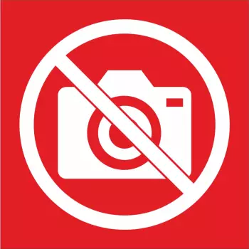 Piktogram Zakaz fotografowania