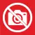 Piktogram Zakaz fotografowania
