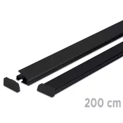 Listwy plakatowe Standard 200 cm - czarne