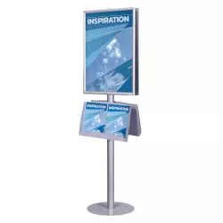 Dwustronny stojak na plakat i ulotki SPU009