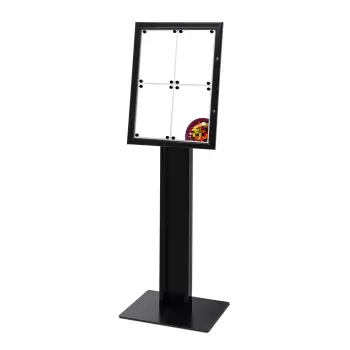 Stojak na menu czarny 4xA4