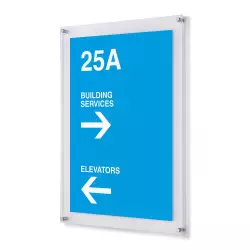 Akrylowy zestaw na plakat A4 - A1 z uchwytami mocującymi