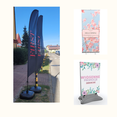 Wiosenne kampanie reklamowe – Jak wykorzystać roll-upy, flagi, potykacze i namioty na świeżym powietrzu?
