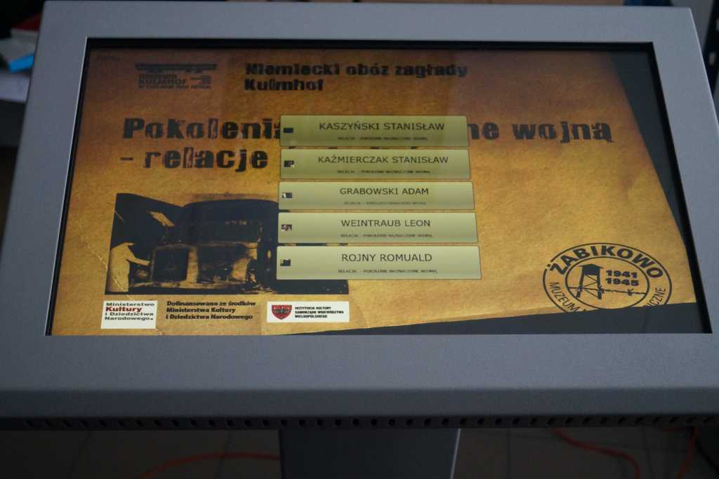Infokiosk dotykowy z interaktywną prezentacją multimedialną
