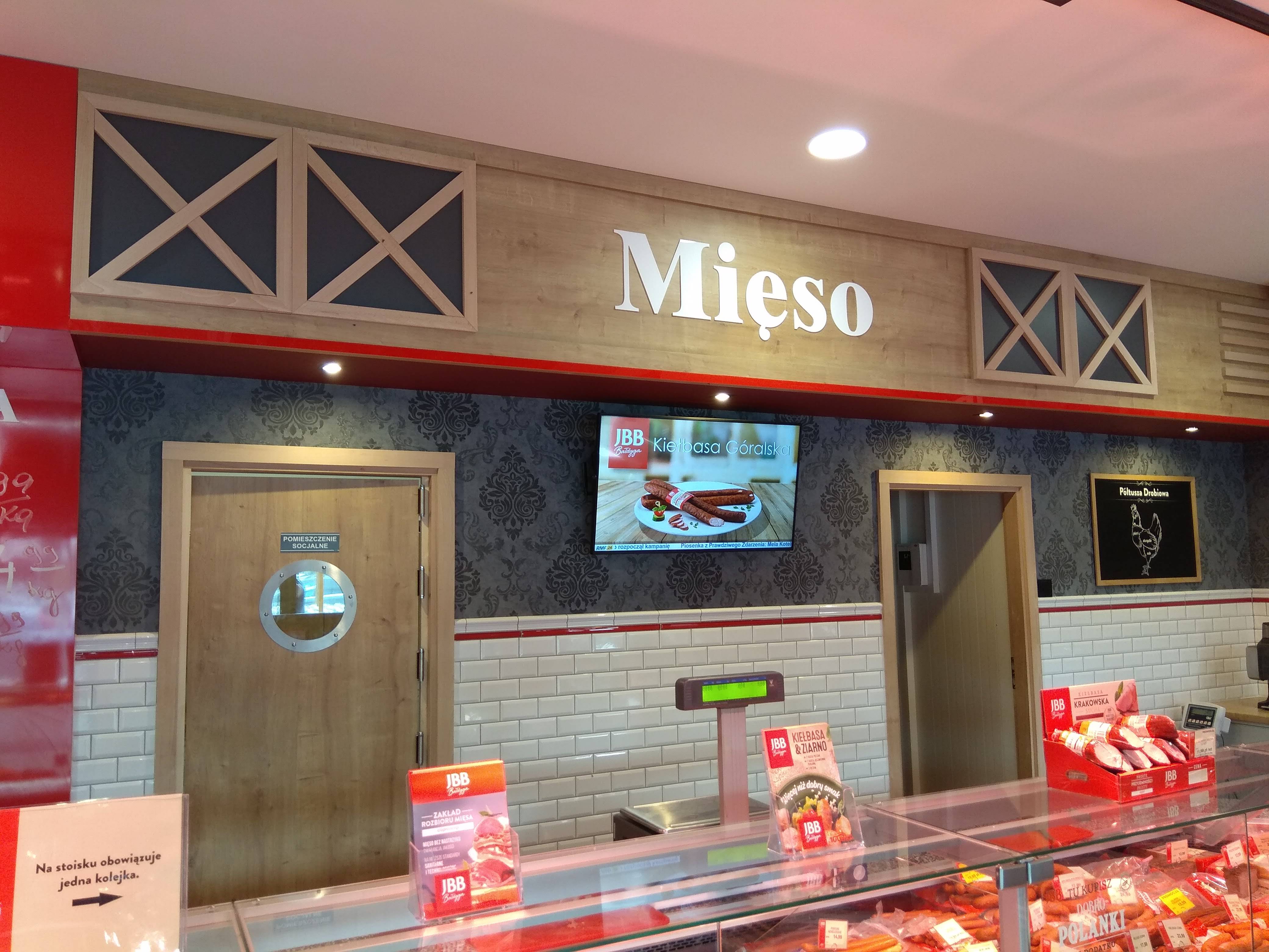 Ekran reklamowy do prezentacji oferty w sklepie