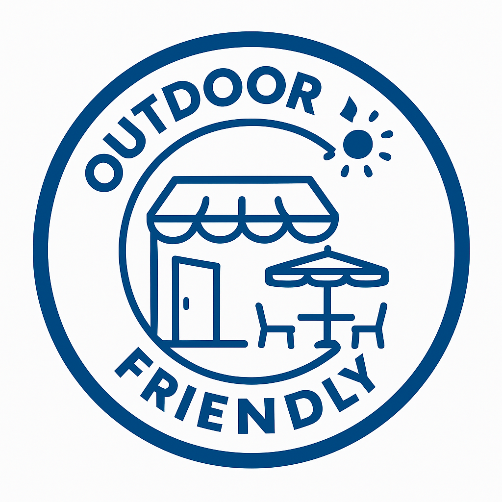 Ikona Outdoor Friendly – oznaczenie produktu odpornego na lekkie warunki zewnętrzne.