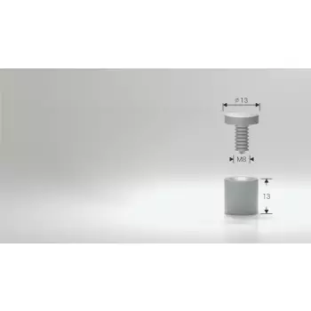 Dystans mosiężny chrom 13X13