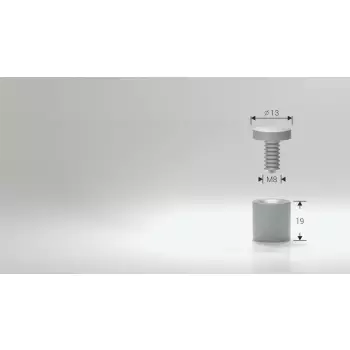 Dystans mosiężny chrom 13x19