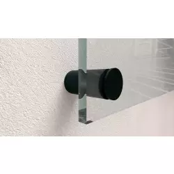 Dystans aluminiowy czarny 25x25