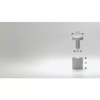 Dystans aluminiowy czarny 13x25