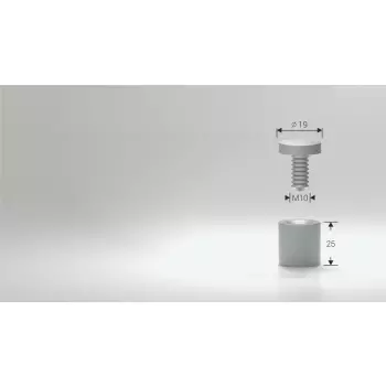 Dystans aluminiowy czarny 19x25