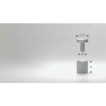 Dystans aluminiowy satyna 15x20