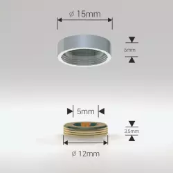 Zaślepka na śrubę satyna 15 mm