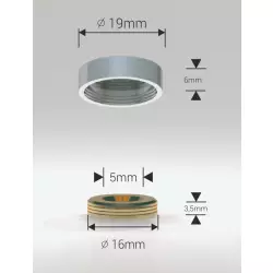 Zaślepka na śrubę satyna 19 mm