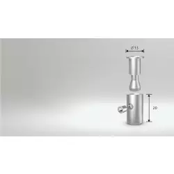 Dystans ze stali nierdzewnej z blokadą 13x20