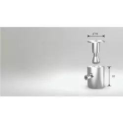 Dystans ze stali nierdzewnej z blokadą 18x20