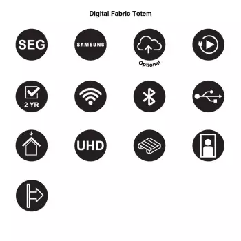 Totem cyfrowy Digital Fabric