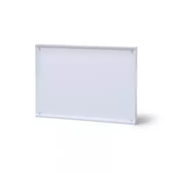 Akrylowy stojak z magnetycznym panelem poziomy