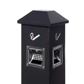 Metalowa popielniczka wolnostojąca