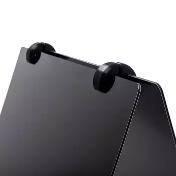 Potykacz reklamowy, kredowy Grab & Grip Czarny