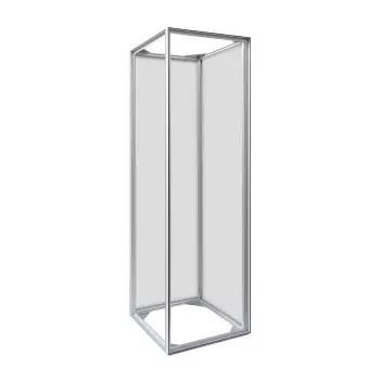 Wieża tekstylna z czterostronną ekspozycją