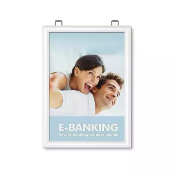 Dwustronna, kolorowa rama zatrzaskowa