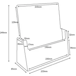 Stojak na biurko - ulotka A4