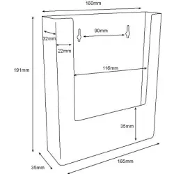 Stojak kieszeń na ulotki A5