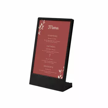 Stojak na menu typ L z podświetleniem LED A5