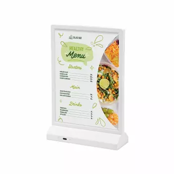 Stojak na menu typ T z podświetleniem LED
