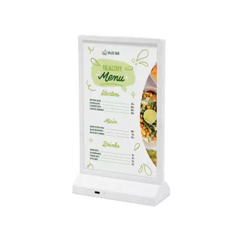 Stojak na menu typ T z podświetleniem LED