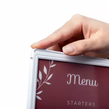 Stojak na menu typ T z podświetleniem LED